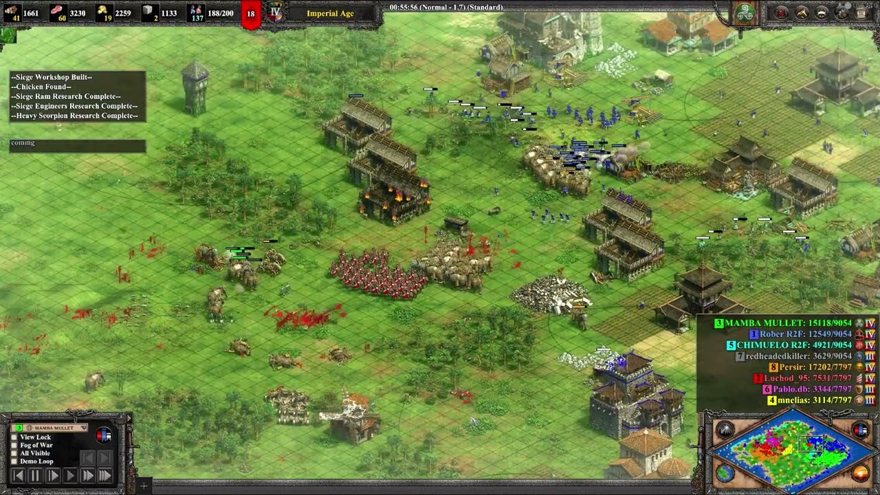 AOE2 Celts Siege Onager vs Ballista Elephants and Cav Archers