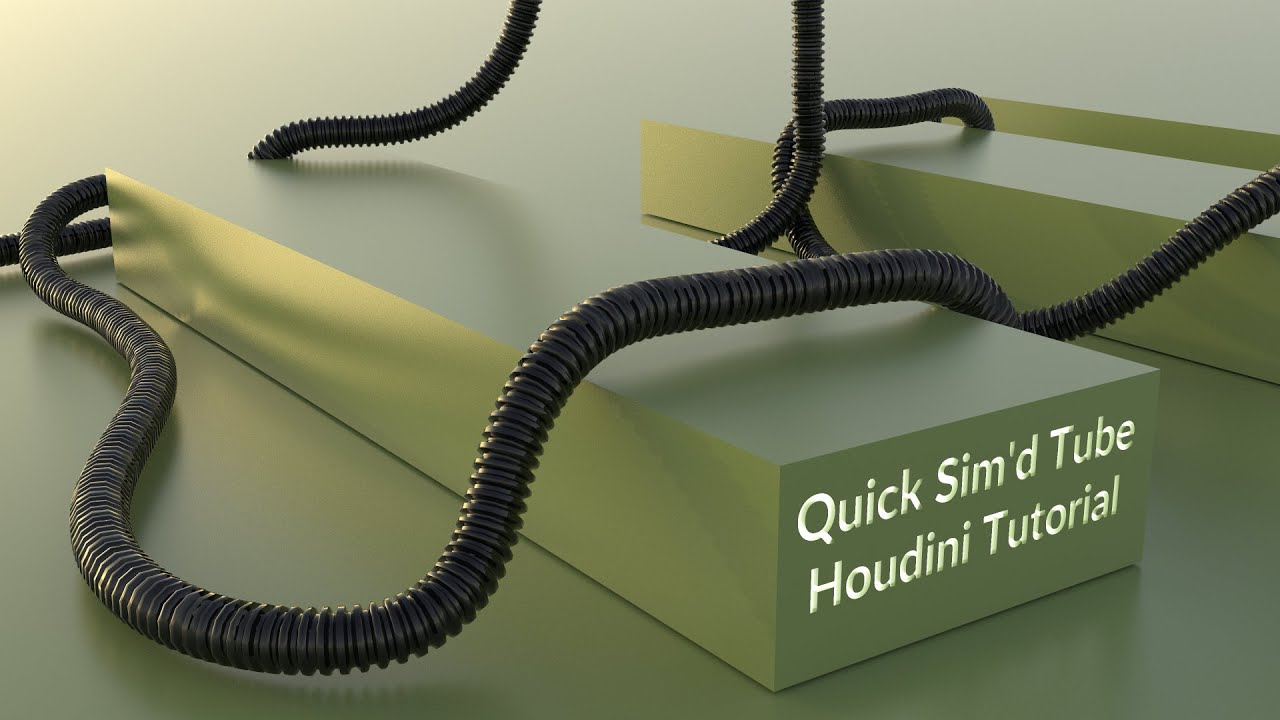 Quick Sim'd Tube Houdini Tutorial - YouTube