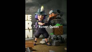 #Top10 Archer Queen Skins Ranked in #clashofclans #shorts #shortstrending screenshot 1