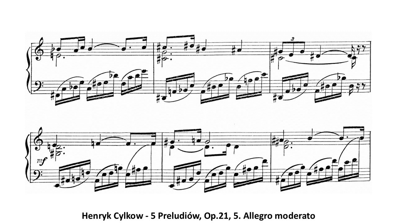 Henryk Cylkow - 5 Preludiów, Op.21, 5. Allegro moderato