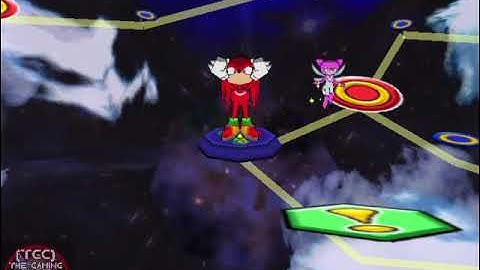 Sonic Shuffle - Story Mode VS. Hard COMs Playthrough (Knuckles) - 4th Dimension Space Pt. 2