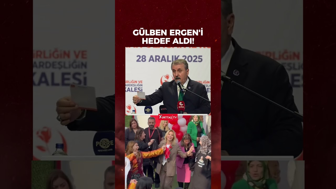Mustafa Destici Şarkıcı G&uuml;lben Ergen'i hedef aldı! 