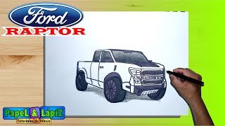 Cómo dibujar una camioneta Ford Raptor Paso a paso - thptnganamst.edu.vn
