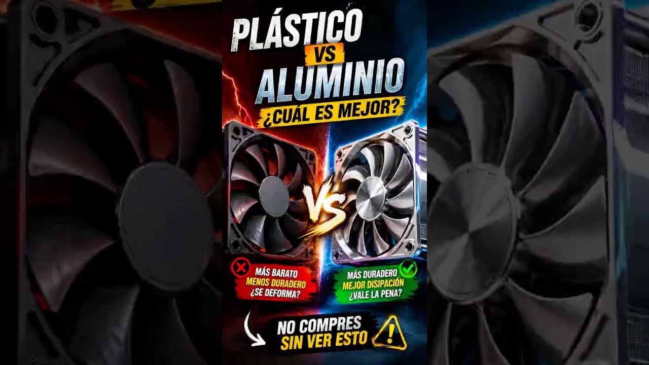 El duelo definitivo: ventilador de plástico vs aluminio