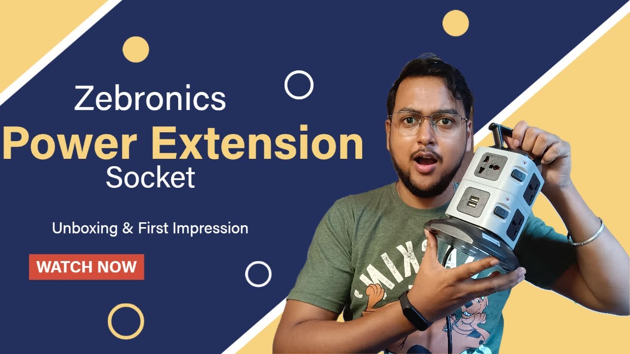 Zebronics Power Extension Socket - Unboxing and First Impression | Gift from Friend | Techie Sourav