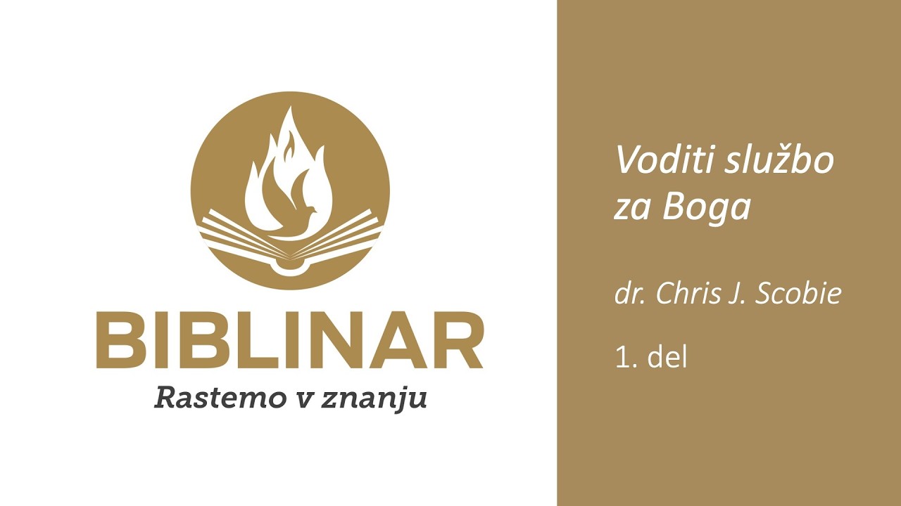 Voditi službo za Boga (1. del) – dr. Chris Scobie