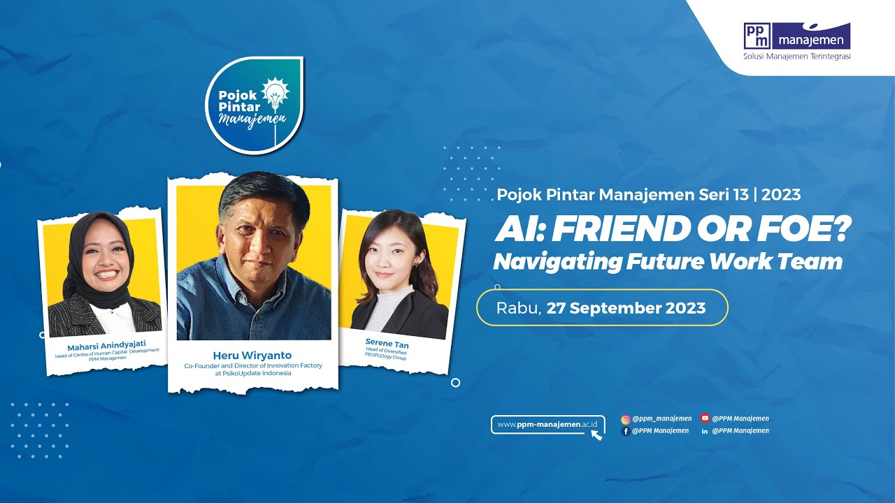 POPINMAN 2023 - AI: Friend or Foe? Navigating Future Work Team - YouTube