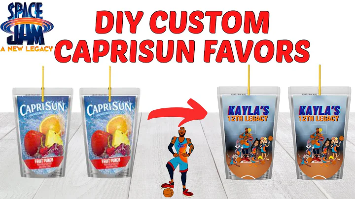 DIY CUSTOM CAPRISUNS | Party Favors Tutorial | #vlogtober2021 #diycrafts #partyfavors