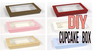 HOW TO MAKE CUPCAKE BOX (DIY)