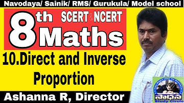 Direct and Inverse Proportion | 8th class | Maths | Chapter 10 | SCERT | NCERT l TS & AP | CBSE