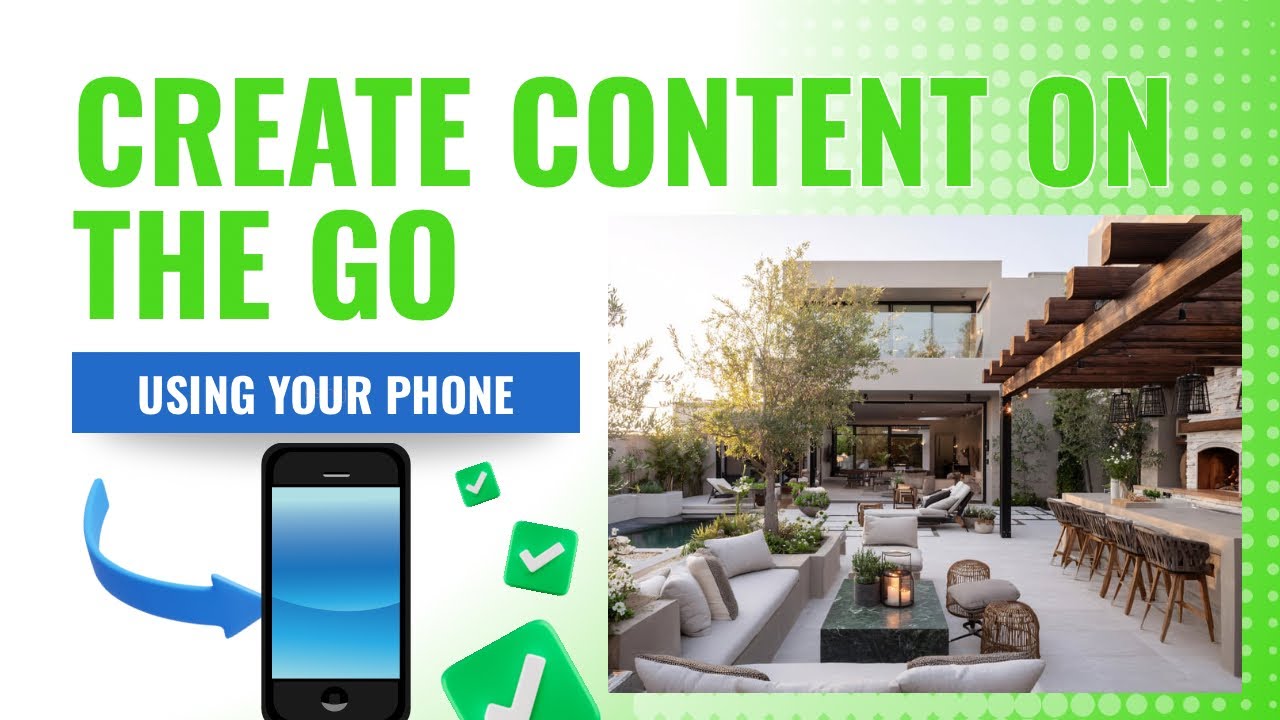 Mobile content creation using your phone.