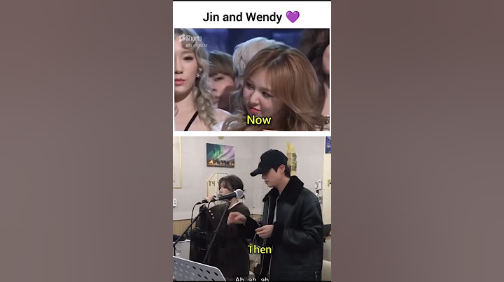 Jin And Wendy Then Vs Now 😍✨ #bts #jin #wendy #heartonthewindow
