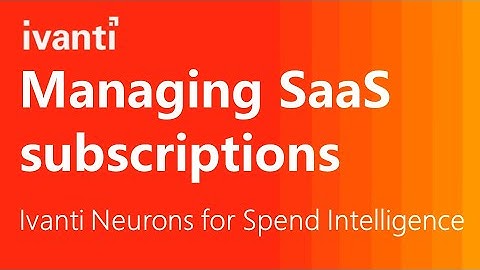 Managing SaaS subscriptions