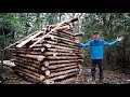 Building an Off Grid Log Cabin! (Part 5)