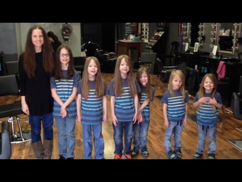 Mom and 6 Sons Donate a Combined 17 Feet Of Hair After Friend Dies of Cancer