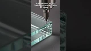 The Art of CNC Glass Scoring #GlassCutting #CNCMachining #OddlySatisfying #Engineering #GlassArt