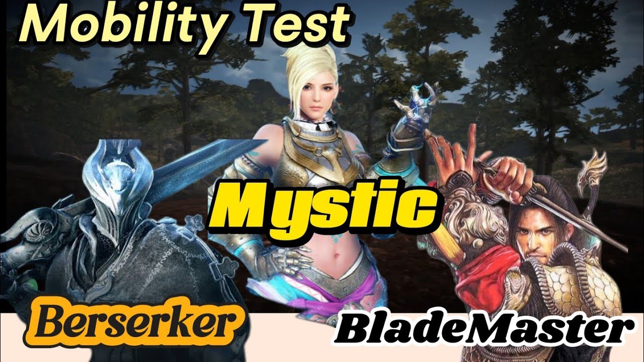 Black Desert Mobile | MOBILITY TEST |  Berserker VS Mystic and Blademaster