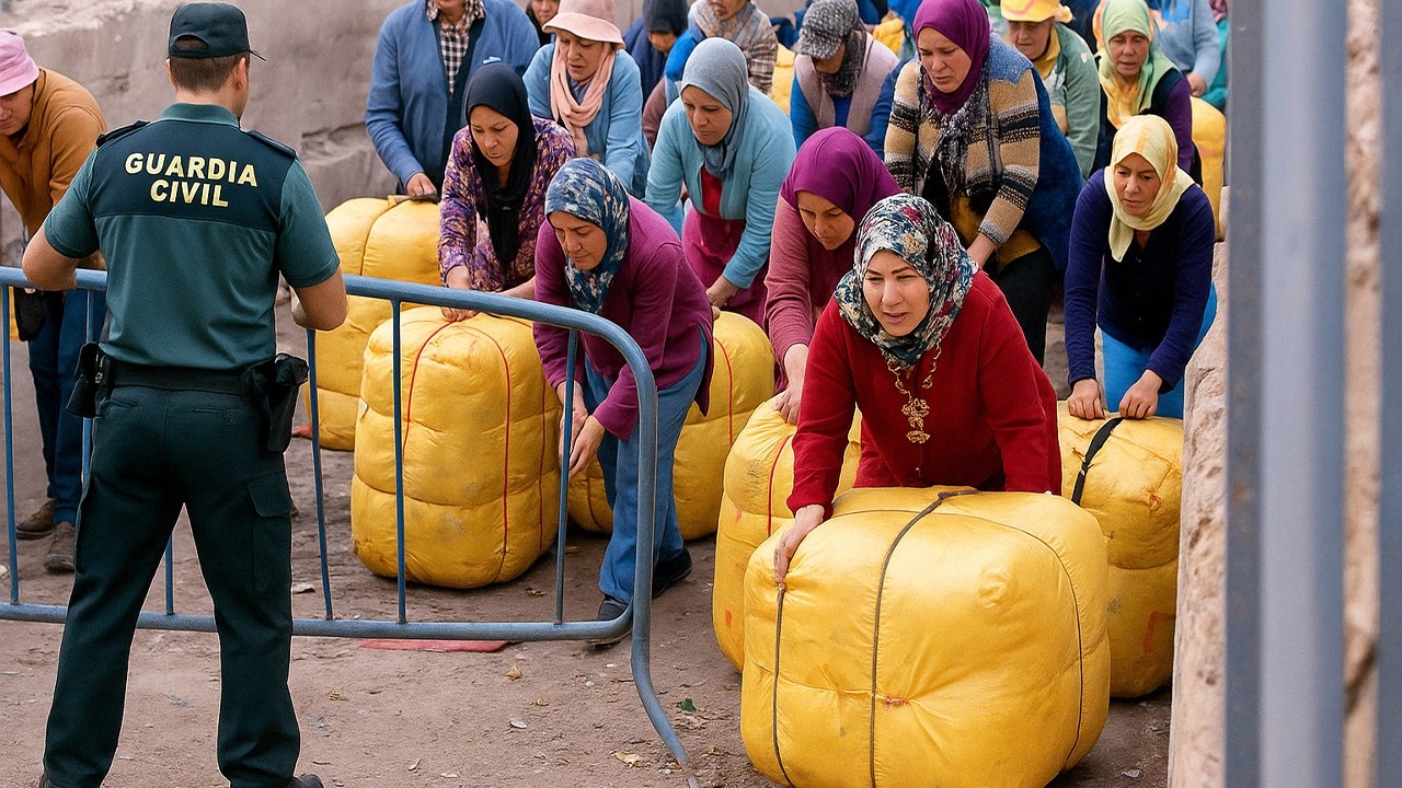 Ella carga 60 kilos para sobrevivir | Las mulas de Melilla