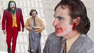 Joaquin Phoenix runs through the streets of LA filming Joker 2