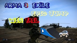 ARMA 3 EXILE MOD - Chernarus - Epic Jump - Funny moment