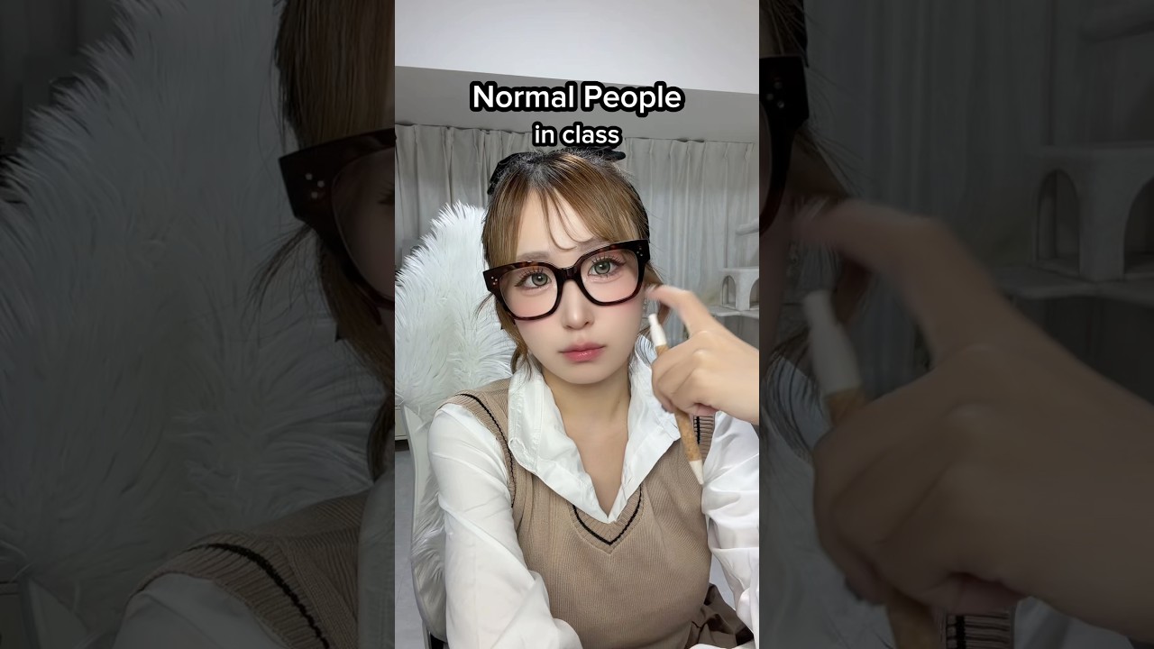 授業中あるある👩🏼🎓#inclass #relatable #normalpeople