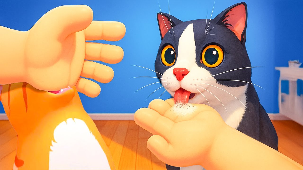 القطط سيطرو على البيت !😱 صارو يسوو اشياء مجنونة !؟😭 Cat Cafe VR