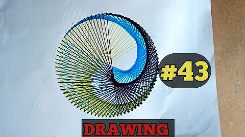 how to draw triple Nautilus spiral geometry drawing // spirography pattern