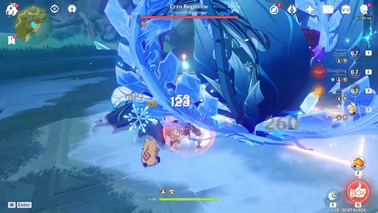 Genshin Impact Raiden 130K full buff - YouTube