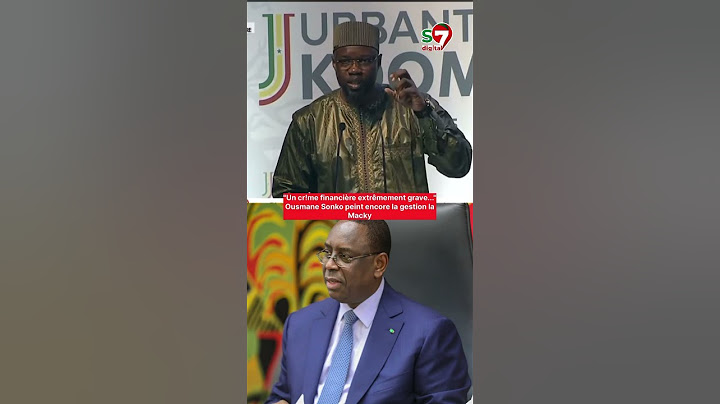 Ousmane Sonko peinte encore la gestion la Macky
