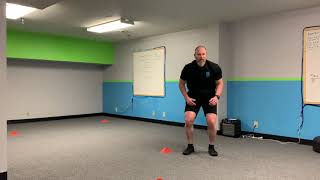Split lunge/ squat/ burpee
