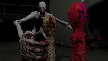 SCP 173 VS SCP 096 Fight Animation