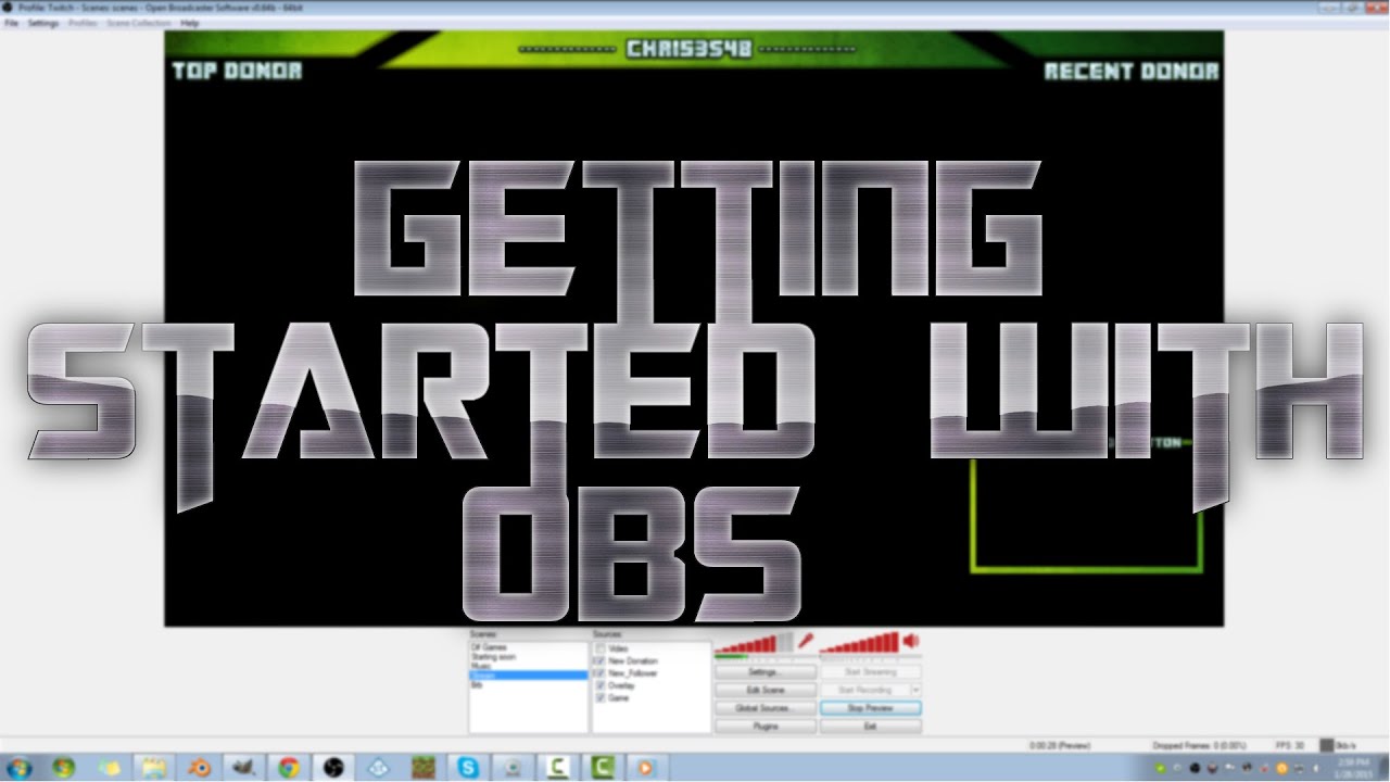 Getting started with OBS - YouTube