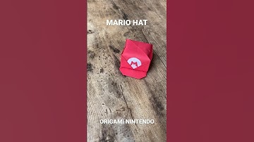 SUPER MARIO HAT ORIGAMI NINTENDO TUTORIAL | HOW TO MAKE MARIO BROS COSPLAY ORIGAMI | MARIO CART