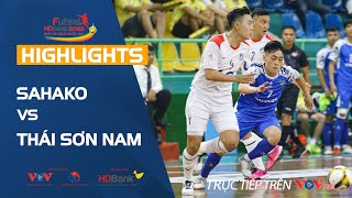 Highlights SAHAKO vs THÁI SƠN NAM | Trọng tài bị 'vây' ở trận futsal siêu kinh điển Việt Nam