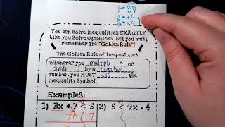 Exclusive Graphing Two-Step Inequality Notes Profile