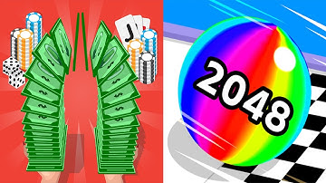 Fortune Run VS Ball Run 2048 Android iOS Gameplay (Level 11-20)