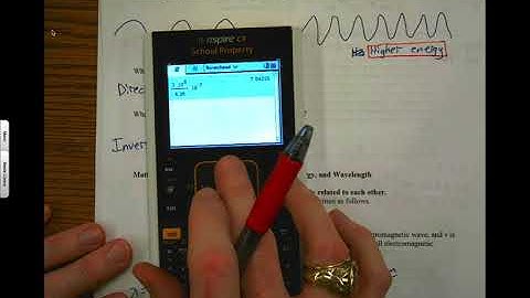 Scientific Notation on the TI-Nspire (Chemistry Version)