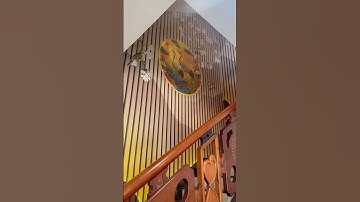 Tranh 3D Trang Trí Tường Cầu Thang Phong Cách Indechine