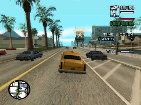 Transporting in 01:05? Nitro taxi driver in gta san andreas 392(LV)