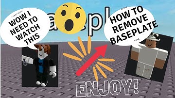 HOW TO REMOVE YOUR BASEPLATE ON ROBLOX STUDIO!