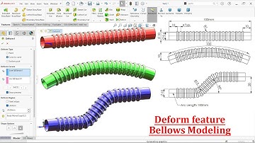 Bellows Modeling in SolidWorks (Deform Feature)