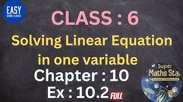 ICSE Class 6 Ch : 8 Ex :10.2 Q1Full  Super Maths star
