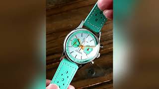 Sugess Chronograph Watch for Man ST19 Swanneck Movement Mechanical Wristwatches S