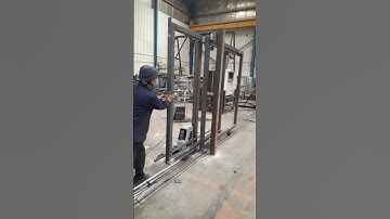 sample :telescopic sliding gate two leaves