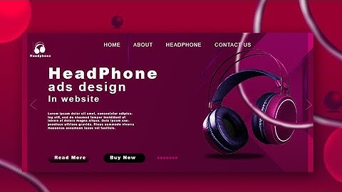 Professional Website Banner Design -  Adobe Photoshop Tutorial