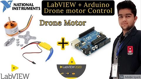 LabVIEW | Drone motor control by Arduino | BLDC motor control LabVIEW + Arduino | Project Series