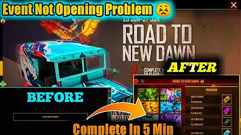 Free Fire Road To Dawn Event Not Opening Problem||How To Open The Event