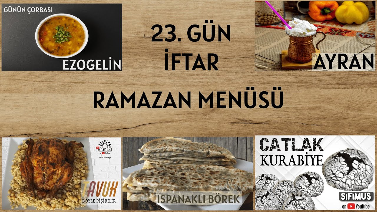 2021 RAMAZAN İFTAR MENÜSÜ ÖNERİSİ  (30 günlük) ✔ #23.Gün YEMEK TARİFLERİ