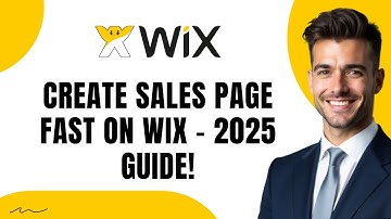 How To Create A Sales Page On Wix (Full Guide) 2025!