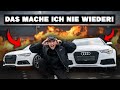 Totalschaden wir ziehen die folie am rs6 ab